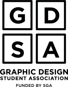 Graphic Design Student Association Logo in Black