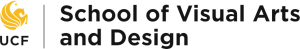 UCF School of Visual Arts and Design logo.
