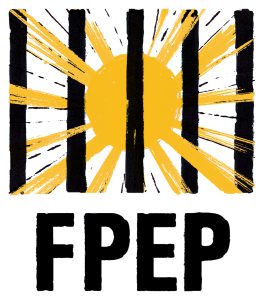 FPEP Logo with brightly illustrated sun peeking through black bars